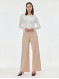 Брюки женские с накладными карманами бежевые  ORSAY