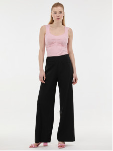 Брюки женские с накладными карманами черные ORSAY