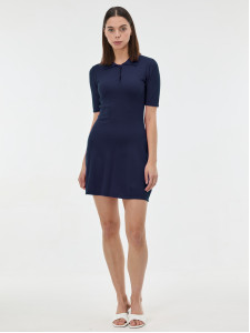 Платье поло женское короткое темно-синее ORSAY