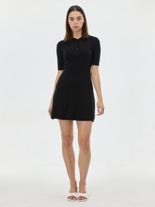 Платье поло женское короткое черное ORSAY