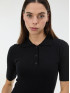 Платье поло женское короткое черное ORSAY