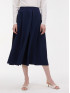 Юбка женская со складками темно-синяя ORSAY