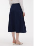 Юбка женская со складками темно-синяя ORSAY
