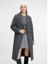 Женское пальто приталенное из шерсти серое ORSAY