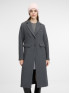 Женское пальто приталенное из шерсти серое ORSAY