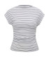 Футболка женская без рукавов в черную полоску молочная ORSAY