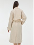 Тренч женский без пуговиц с поясом бежевый ORSAY
