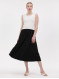 Юбка миди женская со складками черная ORSAY