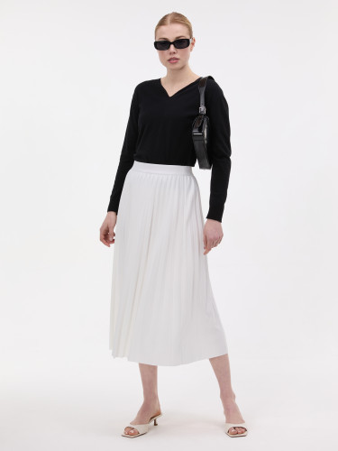 Юбка миди женская со складками белая ORSAY