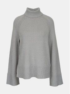 Светр жіночий з коміром стійкою сірий ORSAY