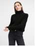 Светр жіночий з високим коміром чорний ORSAY