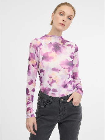 Лонгслів жіночий з квітковим принтом рожевий ORSAY