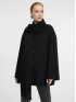Пальто жіноче із шарфом чорне ORSAY