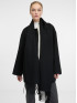Пальто жіноче із шарфом чорне ORSAY