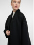 Пальто жіноче із шарфом чорне ORSAY