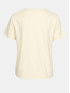 Женская футболка с аппликацией на воротнике кремовая ORSAY