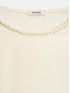 Женская футболка с аппликацией на воротнике кремовая ORSAY