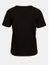 Женская футболка с аппликацией на воротнике черная ORSAY