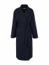 Женское пальто с поясом темно-синее ORSAY