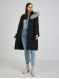 Пальто жіноче зимове з капюшоном і штучним хутром чорне ORSAY