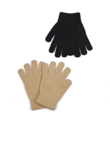 Жіночі рукавички чорні та бежеві ORSAY (набір)