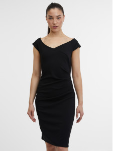 Сукня жіноча з драпіруванням чорна ORSAY