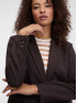 Жакет женский с одной пуговицей темно-коричневый ORSAY