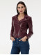 Куртка женская из искусственной кожи бордовая ORSAY