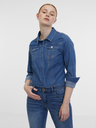 Сорочка жіноча джинсова синя ORSAY