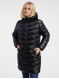 Черное женское стеганное пальто ORSAY