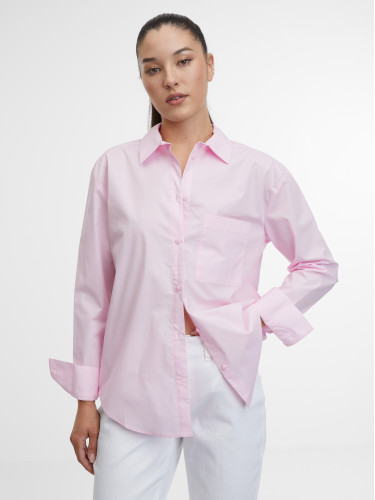 Сорочка жіноча вільного крою рожева ORSAY