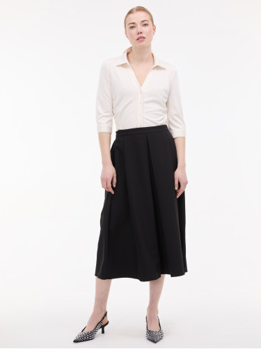 Юбка женская со складками черная ORSAY