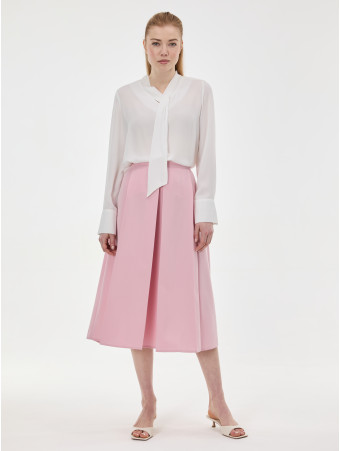 Спідниця жіноча зі складками світло-рожева ORSAY