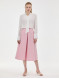 Юбка женская со складками светло-розовая ORSAY