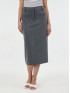Женская юбка офисного стиля и длиной миди серая ORSAY