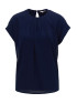 Футболка женская с шифоном темно-синяя ORSAY