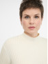 Светр жіночий у рубчик та коміром стійкою кремового кольору ORSAY