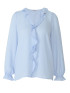 Блуза жіноча з воланом блакитна ORSAY