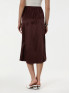 Спідниця жіноча міді темно-коричнева ORSAY