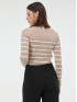 Свитер женский в полоску бежевый ORSAY