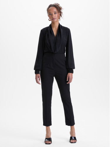 Штани жіночі з виточками на поясі чорні ORSAY