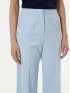 Брюки женские прямого кроя с выточками на поясе голубые ORSAY