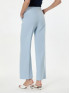 Брюки женские прямого кроя с выточками на поясе голубые ORSAY