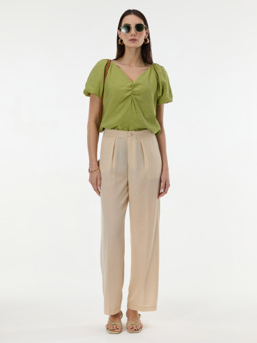 Брюки женские прямого кроя бежевые ORSAY
