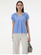 Блуза женская свободного кроя голубая ORSAY