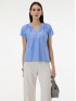 Блуза женская свободного кроя голубая ORSAY