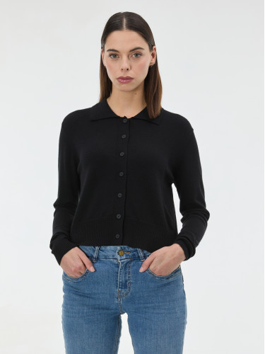 Кардиган женский с воротником черный ORSAY