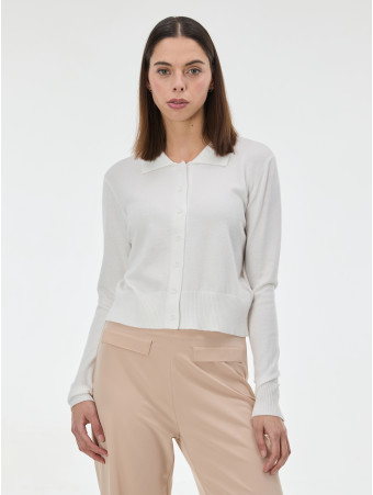 Кардиган жіночий з коміром кремовий ORSAY