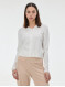 Кардиган женский с воротником кремовый ORSAY