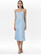 Платье женское на бретелях длиной миди светло-голубое ORSAY